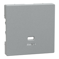 Merten Zentralplatte Zugschnur mit Kontrollfenster aluminium, Retail