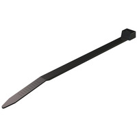 OBO Kabelbinder 4,8 Millimeter mal 200 Millimeter Polyamid außenverzahnt schwarz, Retail