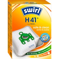 Swirl Staubsaugerbeutel H41 MicroPor 4 Beutel + 1 Filter, für Hoover