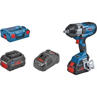 Bosch Akku-Schlagschrauber BITURBO GDS 18V-1000 C Professional, 18Volt blau/schwarz, 2x Akku ProCORE18V 5,5Ah, 1/2", in L-BOXX