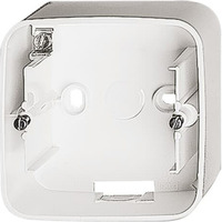 Busch-Jaeger Aufputzgehäuse einfeldig mit Bodenplatte, Reflex SI, Typ 1701-214 weiß (glänzend), Retail