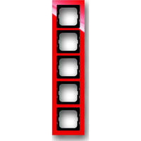 Busch-Jaeger Rahmen fünffach rot, Retail