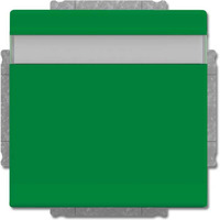 Busch-Jaeger Schutzkontakt-Steckdose Einsatz Typ F mit Klappdeckel und erhöhtem Berührungsschutz grün, Retail