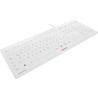 CHERRY STREAM PROTECT KEYBOARD, Tastatur weiß, DE-Layout, SX-Scherentechnologie