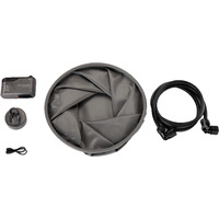 EcoFlow Wave 3 Duschkit, Duschpumpe und faltbarer Eimer schwarz, integrierter Akku