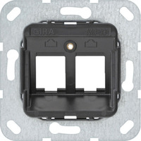 Gira Modular Jack 9 zweifach Unterputz Tragring, Steckdose Retail