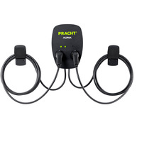 PRACHT Wallbox ALPHA DUO, 2 Ladepunkte 2,3 - 11 kW schwarz, 2x 7,5 Meter Kabel, RFID
