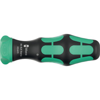 Wera 80 RA Vario Handhalter mit Ratschenfunktion, Schraubendreher schwarz/grün, für Doppelklingen aus dem Wera Vario-Programm