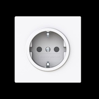 Busch-Jaeger Schutzkontakt-Steckdose Typ F mit erhöhtem Berührungsschutz, Unterputz, 16 Ampere, 250 Volt weiß (glänzend), Retail