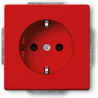 Busch-Jaeger Schutzkontakt Steckdosen Einsatz 20 EUCKS 12 82 101 rot, Retail