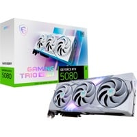 MSI GeForce RTX 5080 GAMING TRIO OC WHITE, Grafikkarte weiß, DLSS 4, 3x DisplayPort, 1x HDMI 2.1