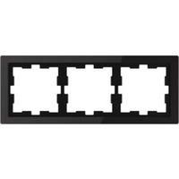 Merten Rahmen drei fach schwarz (glänzend), Retail