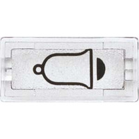 Merten Symbol Klingel rechteckig, Schalter transparent, Retail