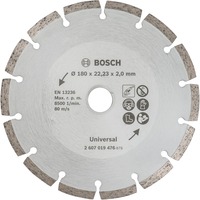 Bosch Heimwerken & Garten Diamanttrennscheibe Universal, Ø 180mm Bohrung 22,23mm
