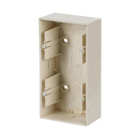 Busch-Jaeger Aufputzgehäuse 2-fach zur Aufnahme von Einsätzen weiß, Retail