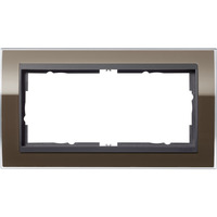 Gira Abdeckrahmen 2-fach ohne Montageset braun, Retail