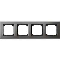 Merten Metallrahmen 4fach waagerecht senkrecht Retail