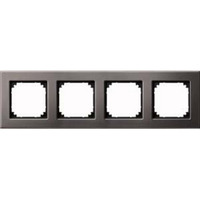 Merten Metallrahmen 4fach waagerecht senkrecht Retail