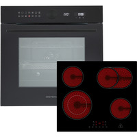 Respekta ASET9005500, Backofen-Set schwarz