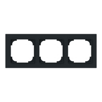 Busch-Jaeger Abdeckrahmen 3-fach schwarz, Retail