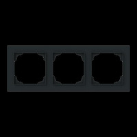 Busch-Jaeger Abdeckrahmen 3-fach schwarz, Retail