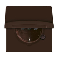 Busch-Jaeger Schutzkontakt-Steckdoseneinsatz CEE 7/3 Typ F 20 EUGKB-31-101 braun, Retail