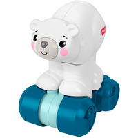 Mattel Krabbelspaß Eisbär zum Hinterherkrabbeln, Aktivitätskrabbelspielzeug für Babys, Elektrohaustier 