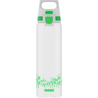 SIGG Trinkflasche Total Clear One MyPlanet "Green" 0,75L transparent/hellgrün, Ein-Hand-Verschluss ONE