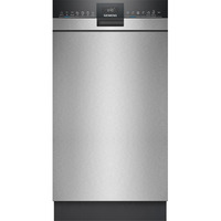 Siemens SR43ES25ME iQ300, Spülmaschine edelstahl (gebürstet)/schwarz, 45 cm, Home Connect
