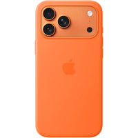 Apple Silikon Case mit MagSafe, Handyhülle orange, iPhone 17 Pro Max