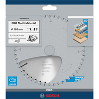 Bosch Professional PRO Multi Material Kreissägeblatt, Ø 165mm, 42Z Bohrung 30mm, für Handkreissägen