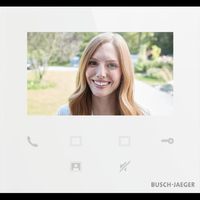 Busch-Jaeger Innenstation Video mit 4,3 Zoll Bildschirmdiagonale und WLAN, Typ M22401-W-03 weiß, Retail