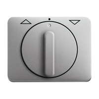 Busch-Jaeger Zentralscheibe Jalousie mit Drehgriff 1740 DR-266, Abdeckung titan, Retail