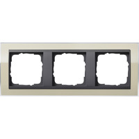 Gira GIRA Abdeckrahmen 3fach klar sand 0213778, Abdeckung Retail
