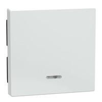 Merten Wippe Kontrollfenster für Schalter- und Tastereinsatz, 1-fach, glänzend, Thermoplast weiß (glänzend), Retail