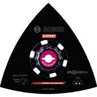 Bosch Professional Expert Carbide Schleifplatte MAVZ 116 RT10 MultiMaterial, Ø 116mm, Schleifscheibe Starlock Max, K100
