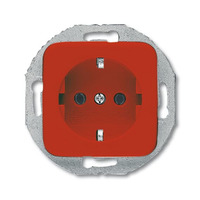 Busch-Jaeger Schutzkontaktsteckdose Einsatz 20 EUCRD-217-101 rot, Retail