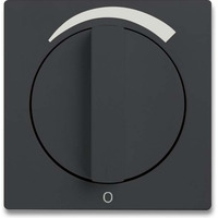 Busch-Jaeger Zentralscheibe Abdeckung 1740 Drehknopf Stufenschalter anthrazit, Retail