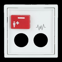 Busch-Jaeger Zentralscheibe Studioweiß, Zentralplatte weiß, Retail