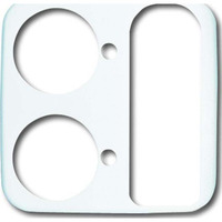 Busch-Jaeger Zentralscheibe als Abdeckung für Ruftaster und Universalsteckvorrichtung 1790-583-214 weiß, Retail