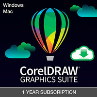 CorelDRAW Graphics Suite 365, Grafik, Publishing, Multimedia-Software Mehrsprachig, 1 Lizenz, 1 Jahr