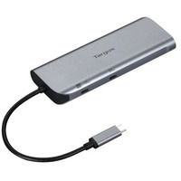 Targus USB-C Dual HDMI 4K Docking Station, Dockingstation silber, USB-A, USB-C, HDMI, RJ45, PD
