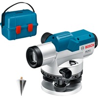 Bosch Professional Optisches Nivelliergerät GOL 26 G Professional, mit Baustativ blau, Maßeinheit 400 Gon
