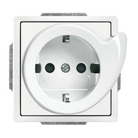 Busch-Jaeger Servicesteckdose 20 Europäische CEE-Steckdose Typ F weiß, Retail