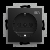 Busch-Jaeger Steckdosen Einsatz 20 EUCB DV 915 schwarz, Retail