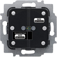 Busch-Jaeger Taster vierfach mit integriertem Temperaturfühler, Unterputz, KNX-Bussystem, Schutzart IP20 Retail