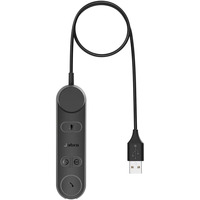 Jabra Engage 50 II Link, USB C/A, UC, Headset schwarz, Steuereinheit 