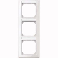 Merten Rahmen 3-fach mit Beschriftungsträger, Typ 470319, Abdeckrahmen, M-SMART System M weiß (glänzend), Retail