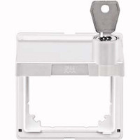 Merten Zwischenring Aquadesign mit Klappdeckel und Schloss, Abdeckung weiß, Retail