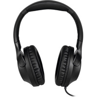 TechniSat Stereo Kopfhörer mit Headset-Funktion und einseitiger Kabelführung schwarz, Retail